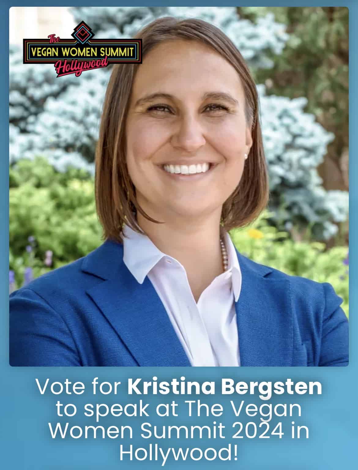 VOTE for Kristina to Speak at the Vegan Women Summit 2024!
